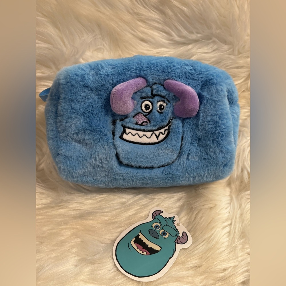 Disney Pixar Monsters INC Sully makeup bag NWOT